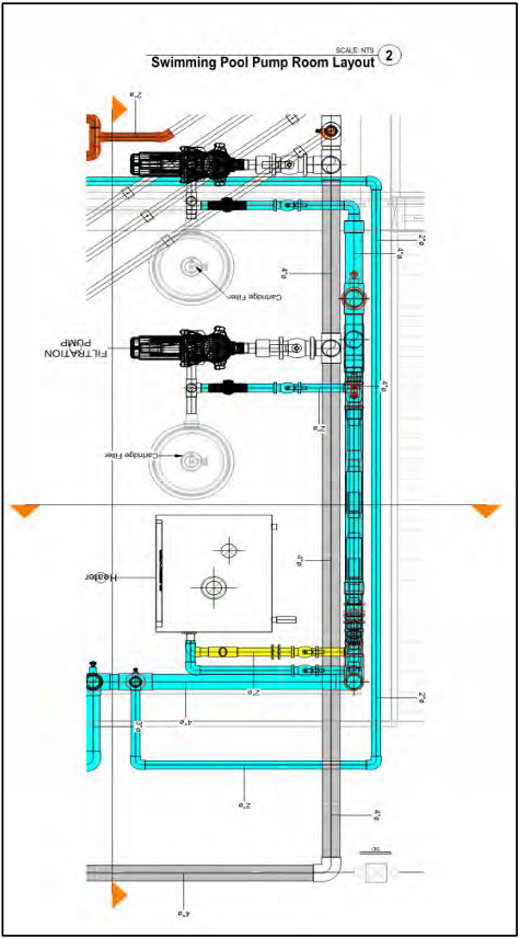Pump room layout — Peninsula 8